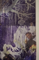 Uwe Poth, woodcut on print/Berlin, 2013